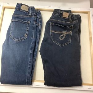 Jordache Girls 2 Bundle Super Skinny Jeans size 8